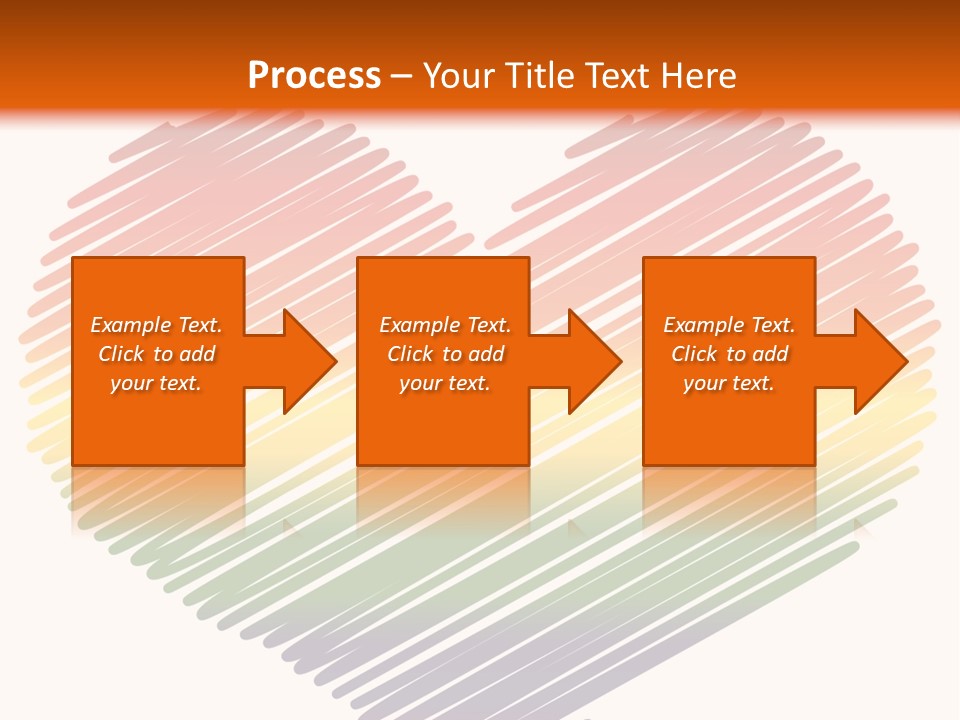 A Rainbow Heart With A White Background PowerPoint Template