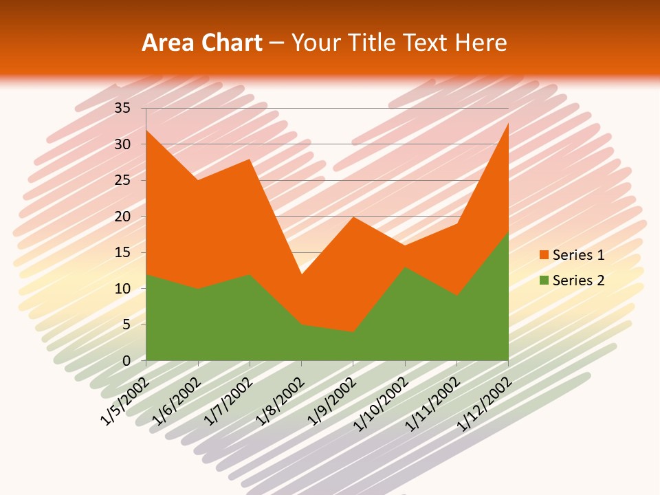 A Rainbow Heart With A White Background PowerPoint Template