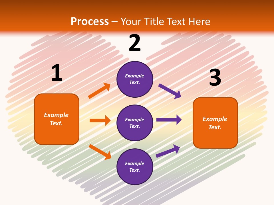 A Rainbow Heart With A White Background PowerPoint Template