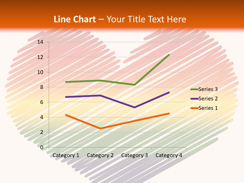 A Rainbow Heart With A White Background PowerPoint Template