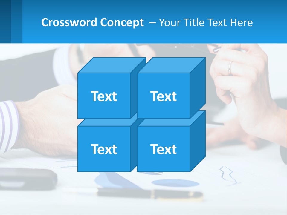 A Group Of People Sitting At A Table With A Tablet PowerPoint Template