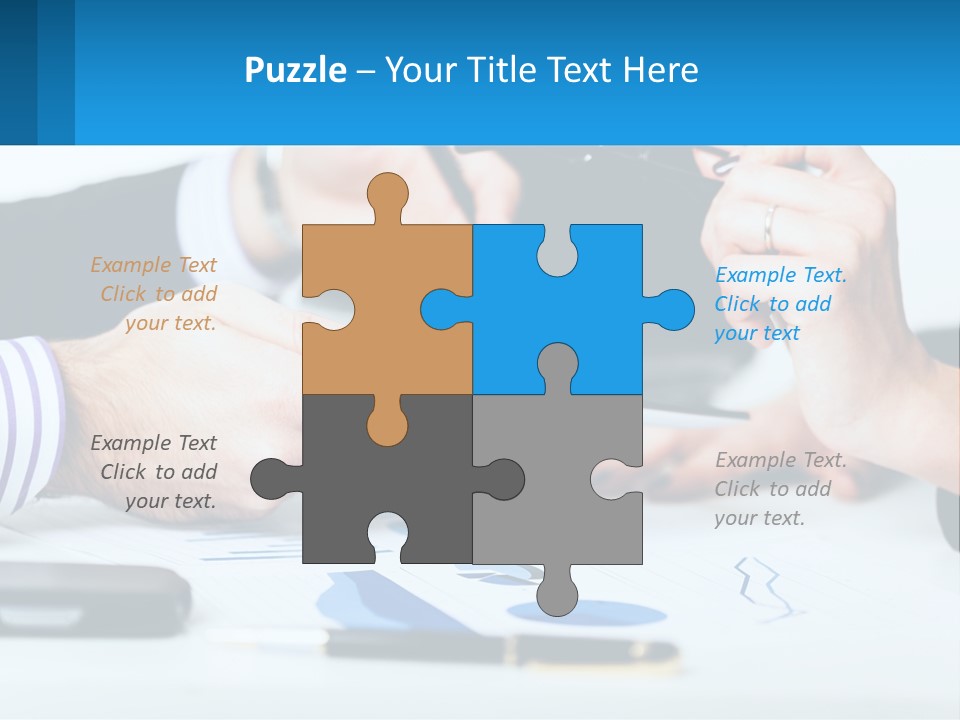 A Group Of People Sitting At A Table With A Tablet PowerPoint Template