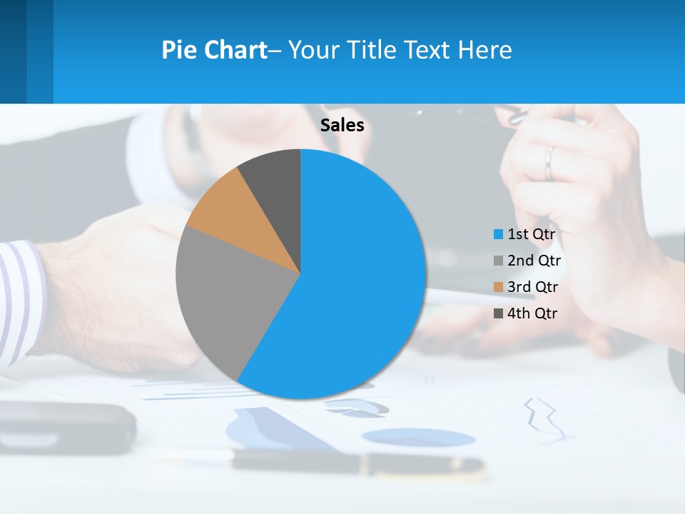 A Group Of People Sitting At A Table With A Tablet PowerPoint Template