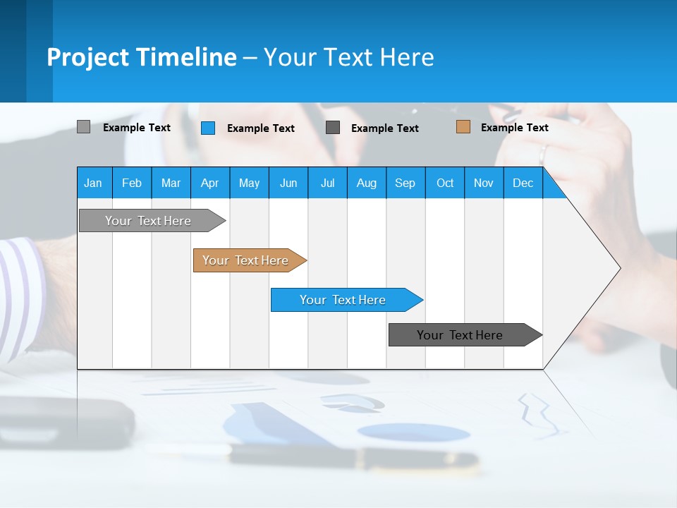 A Group Of People Sitting At A Table With A Tablet PowerPoint Template