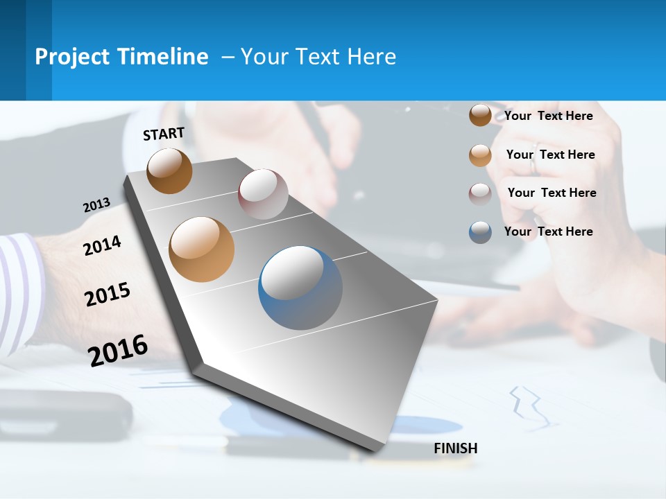 A Group Of People Sitting At A Table With A Tablet PowerPoint Template