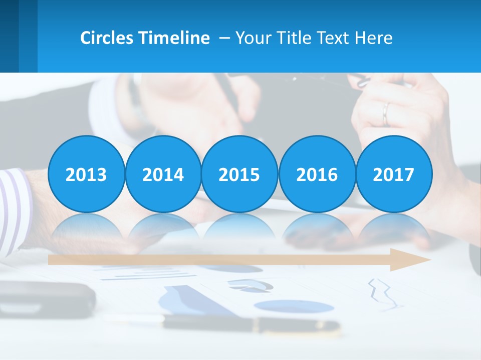 A Group Of People Sitting At A Table With A Tablet PowerPoint Template