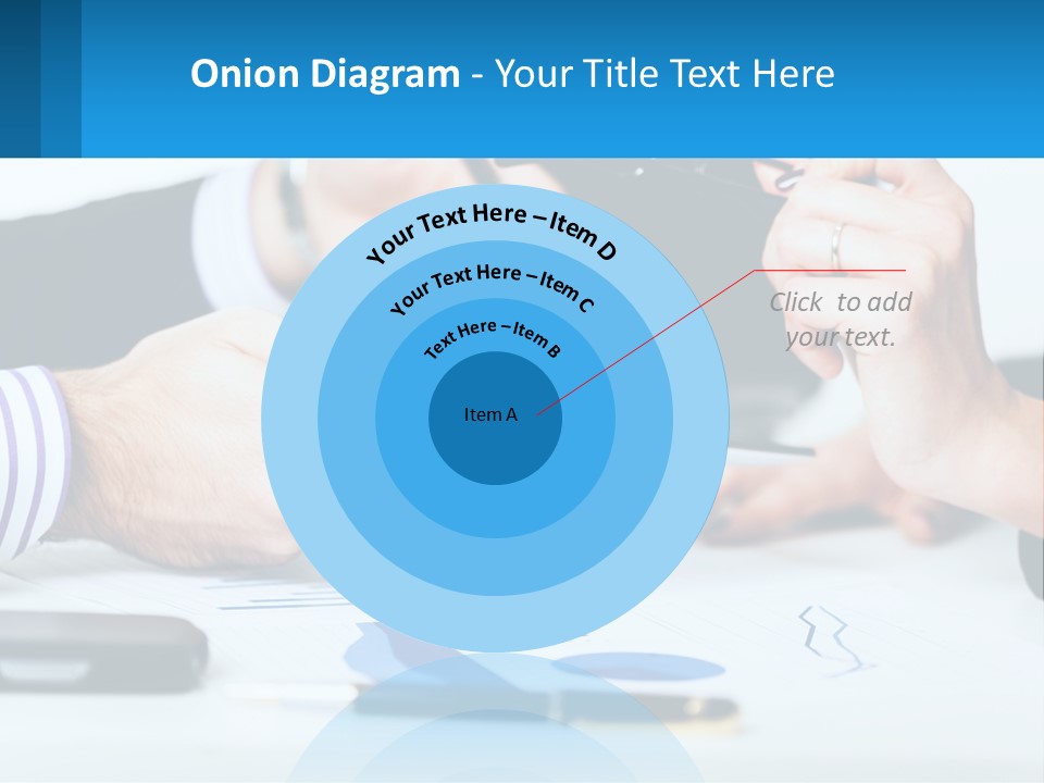 A Group Of People Sitting At A Table With A Tablet PowerPoint Template