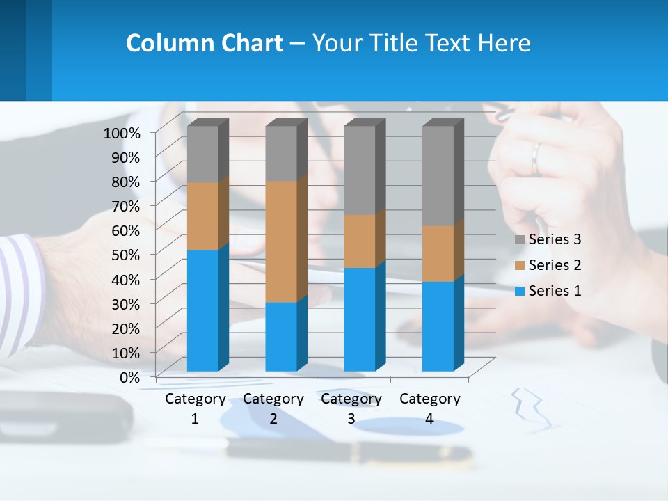 A Group Of People Sitting At A Table With A Tablet PowerPoint Template