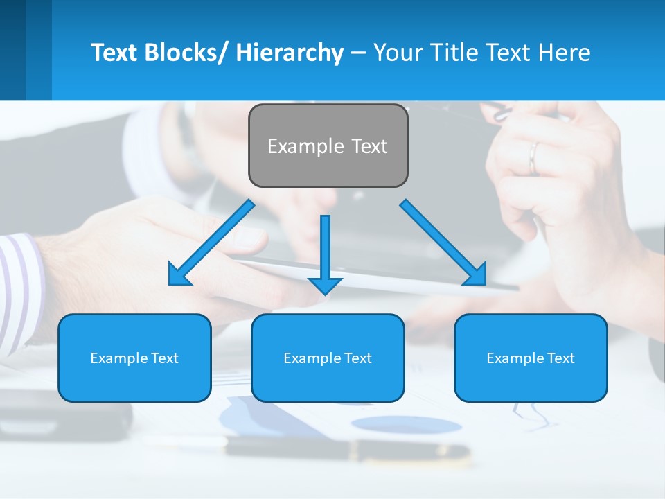 A Group Of People Sitting At A Table With A Tablet PowerPoint Template