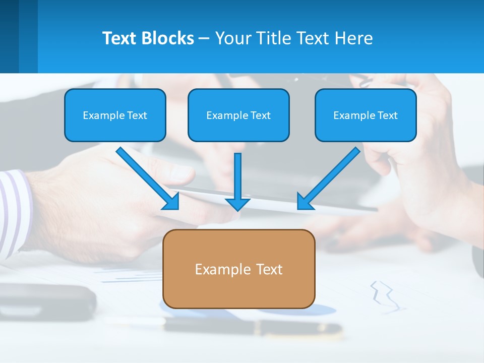 A Group Of People Sitting At A Table With A Tablet PowerPoint Template