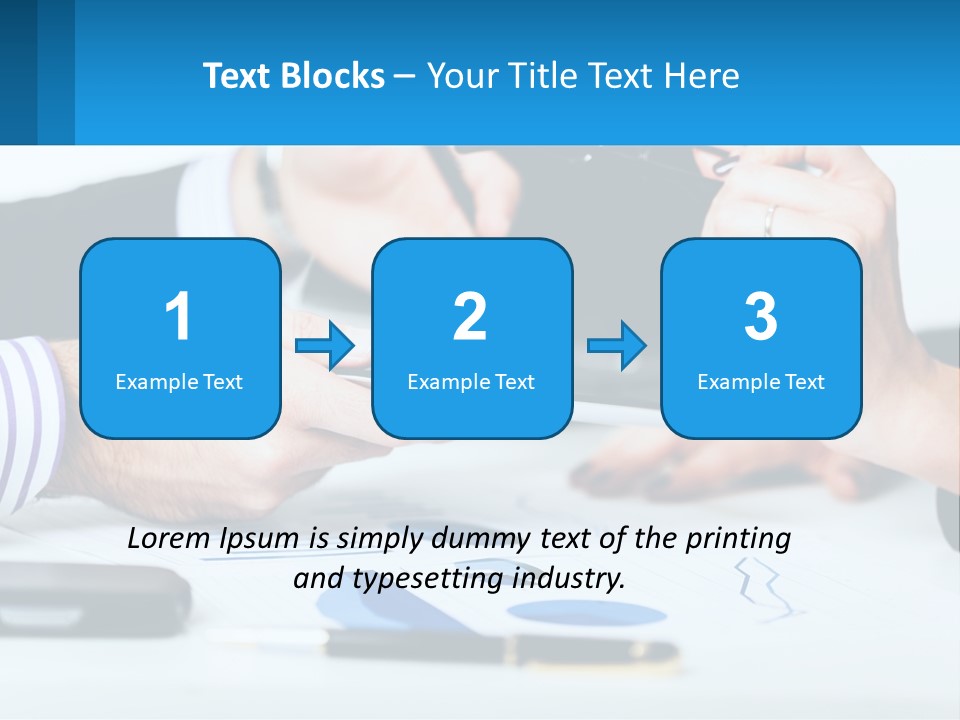 A Group Of People Sitting At A Table With A Tablet PowerPoint Template