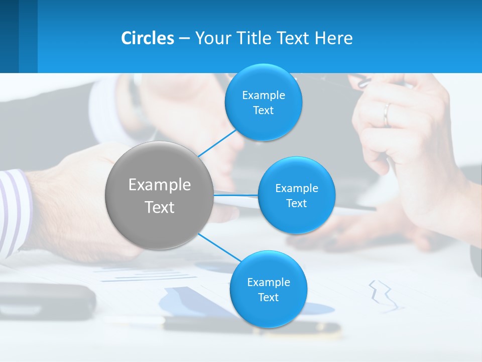 A Group Of People Sitting At A Table With A Tablet PowerPoint Template