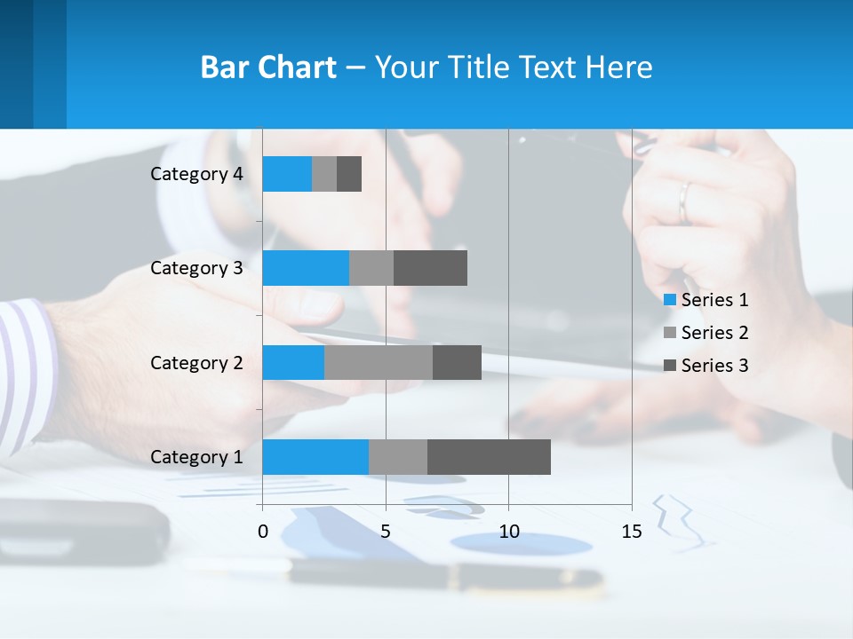 A Group Of People Sitting At A Table With A Tablet PowerPoint Template