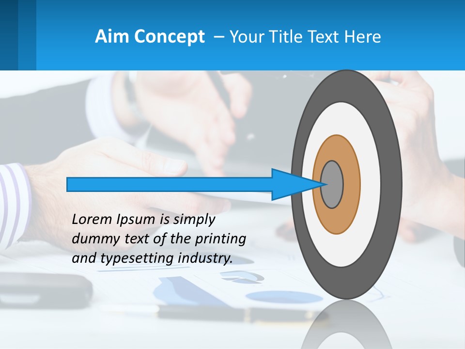 A Group Of People Sitting At A Table With A Tablet PowerPoint Template