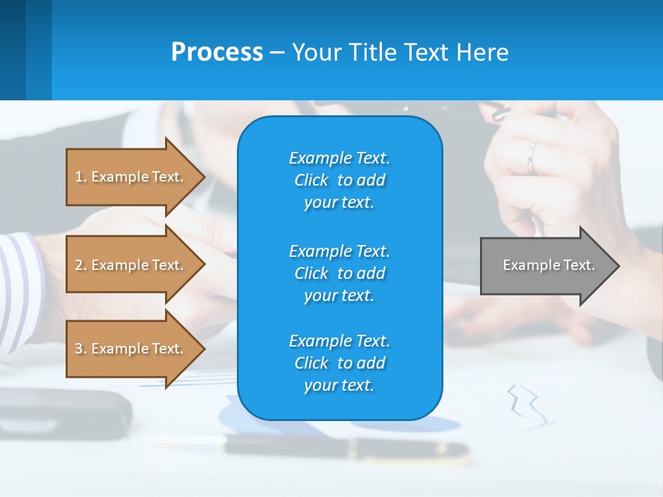 A Group Of People Sitting At A Table With A Tablet PowerPoint Template