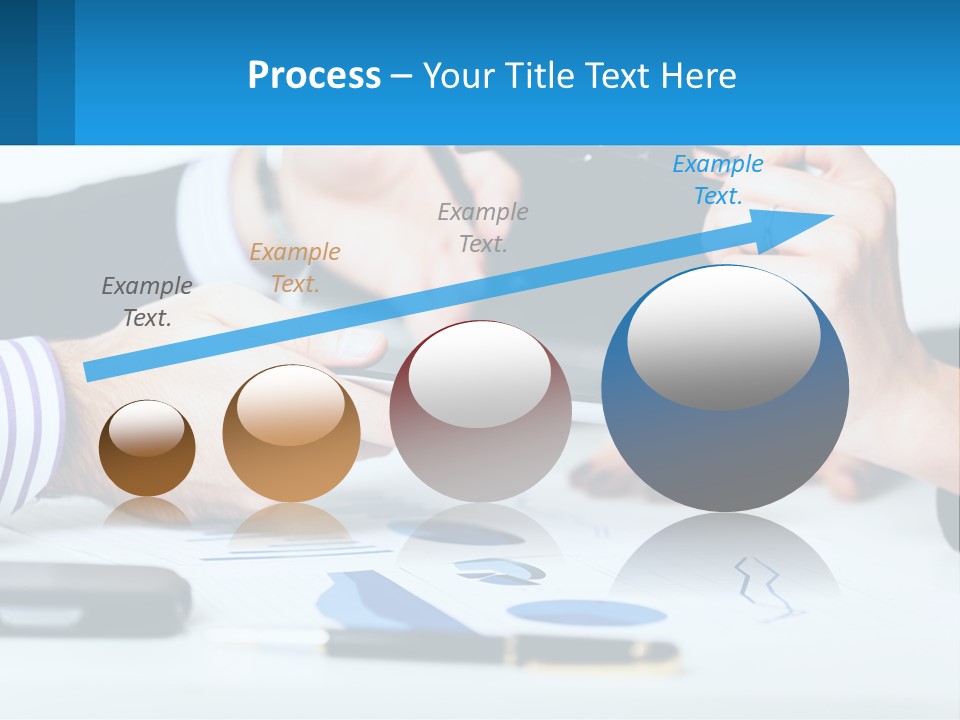A Group Of People Sitting At A Table With A Tablet PowerPoint Template