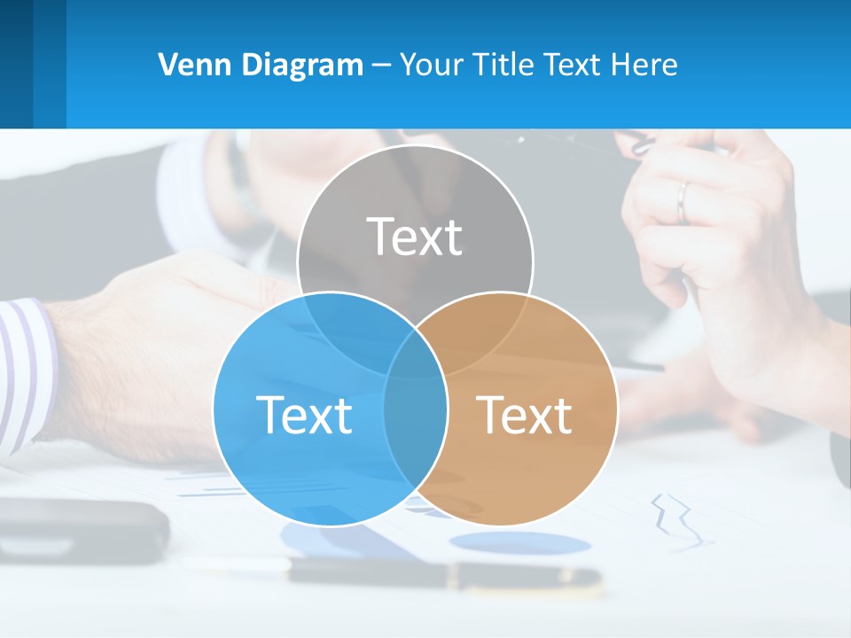A Group Of People Sitting At A Table With A Tablet PowerPoint Template