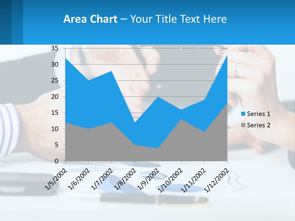 A Group Of People Sitting At A Table With A Tablet PowerPoint Template