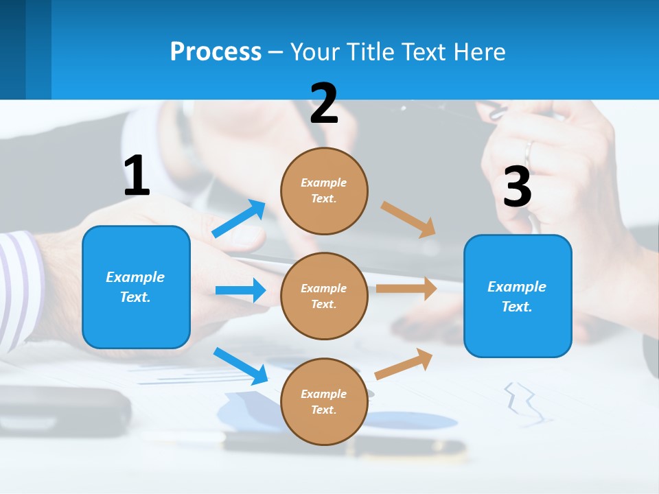 A Group Of People Sitting At A Table With A Tablet PowerPoint Template