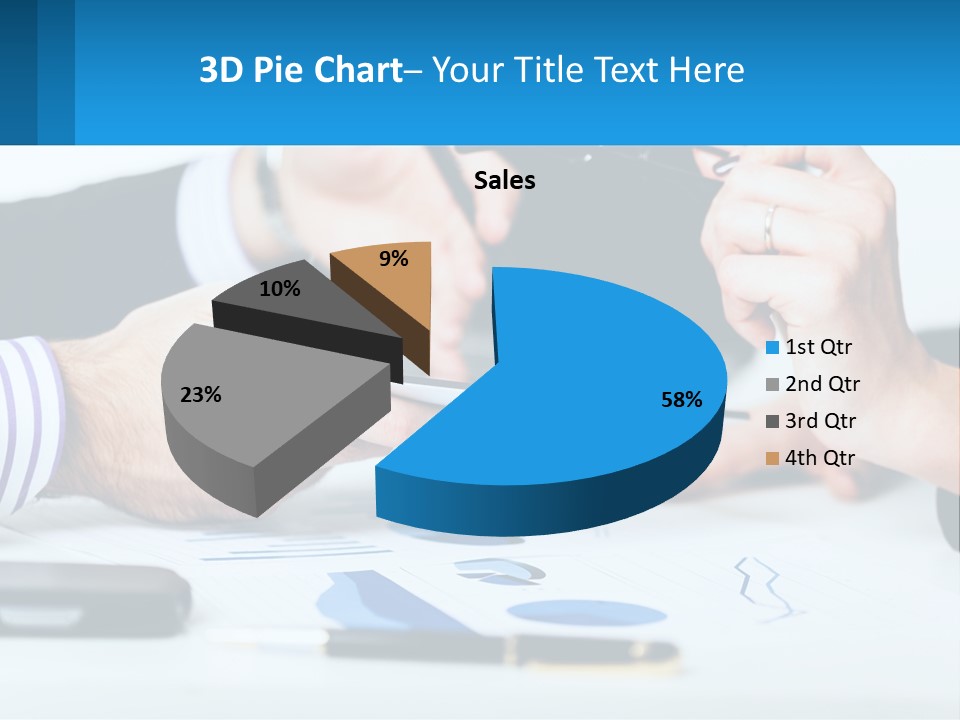 A Group Of People Sitting At A Table With A Tablet PowerPoint Template