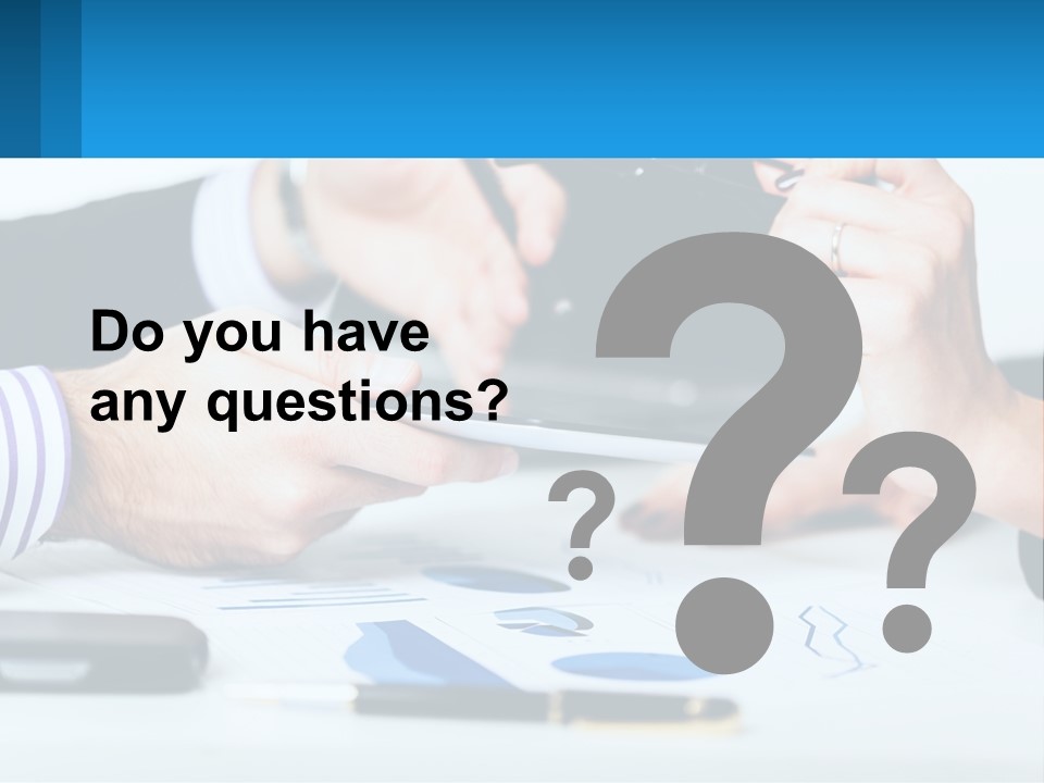 A Group Of People Sitting At A Table With A Tablet PowerPoint Template