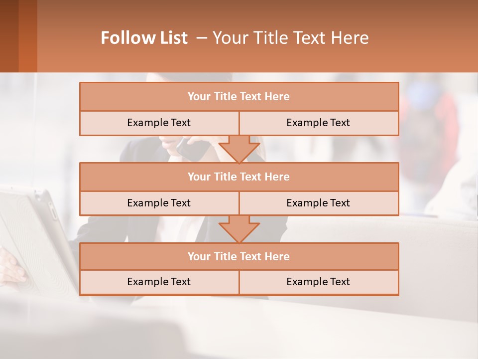 A Woman Talking On A Cell Phone While Using A Laptop PowerPoint Template