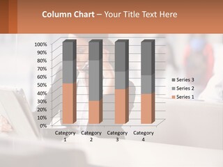 A Woman Talking On A Cell Phone While Using A Laptop PowerPoint Template