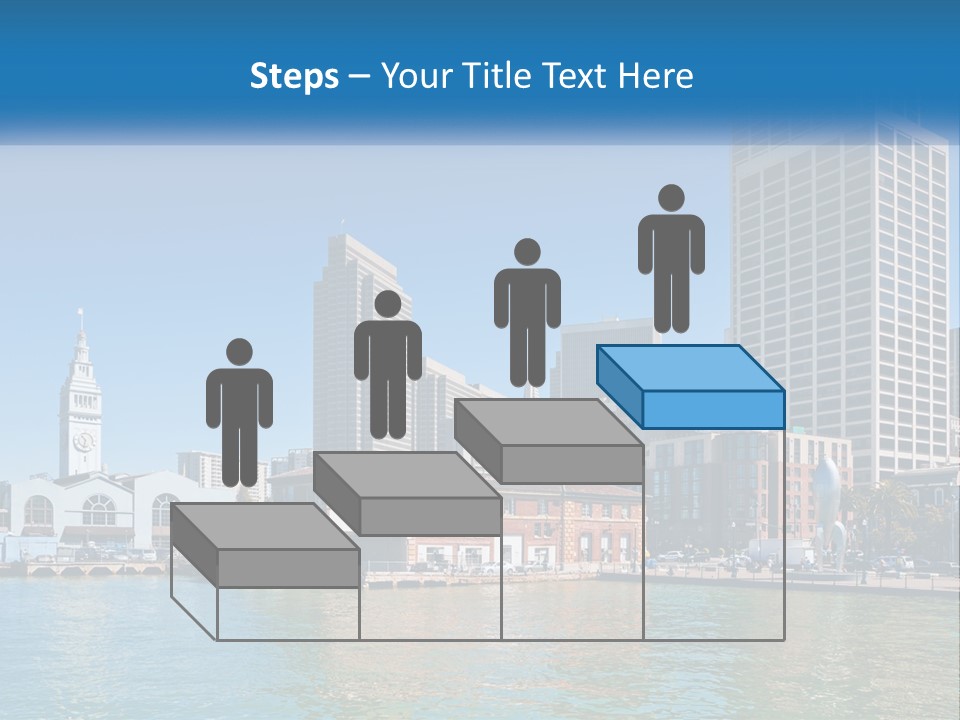 A City Skyline With A Large Body Of Water In Front Of It PowerPoint Template