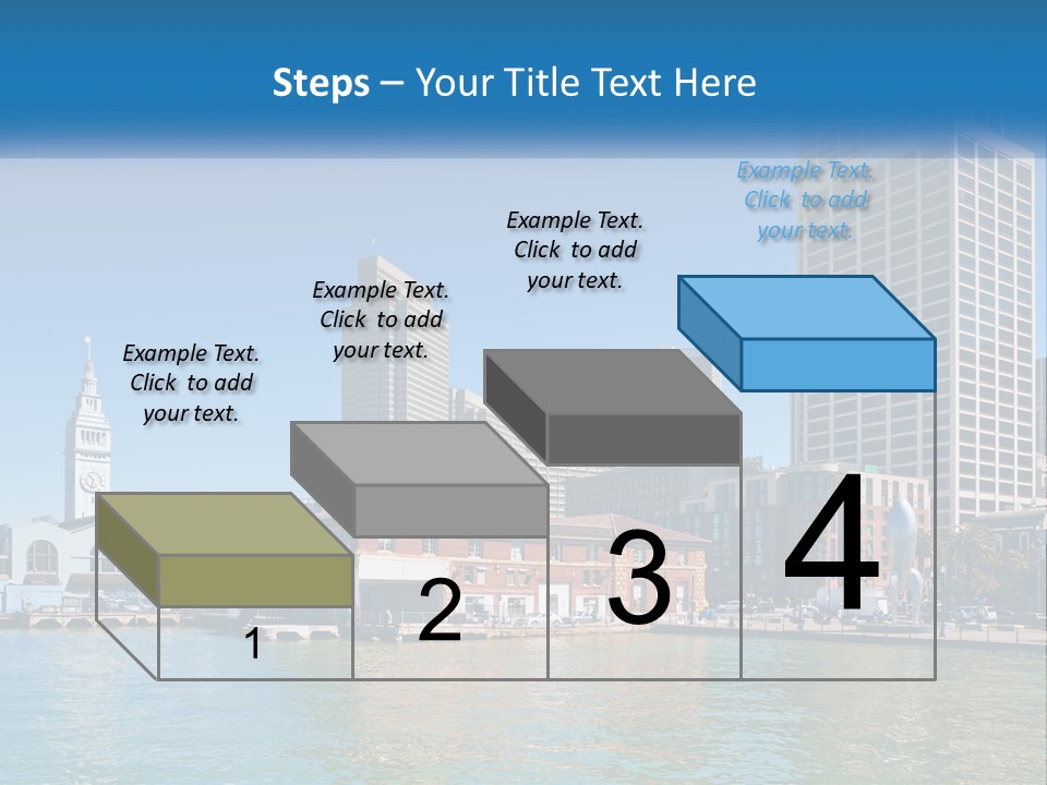 A City Skyline With A Large Body Of Water In Front Of It PowerPoint Template