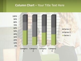 Two Women Shaking Hands In Front Of A Building PowerPoint Template
