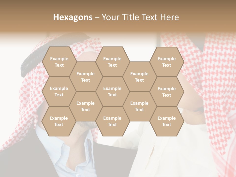 A Man And A Woman Wearing Headscarves Powerpoint Template PowerPoint Template