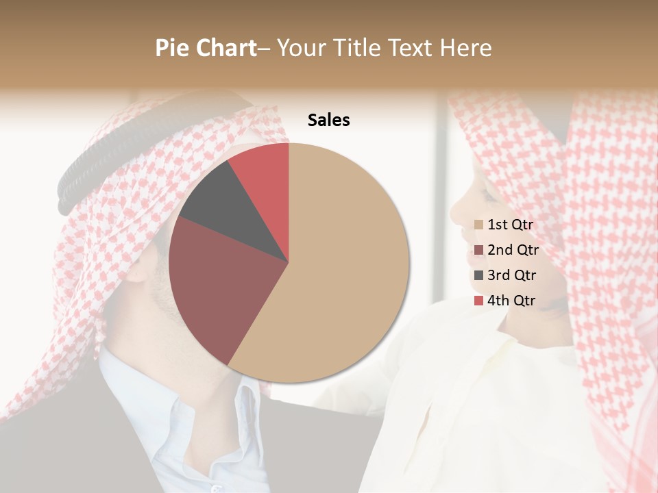 A Man And A Woman Wearing Headscarves Powerpoint Template PowerPoint Template