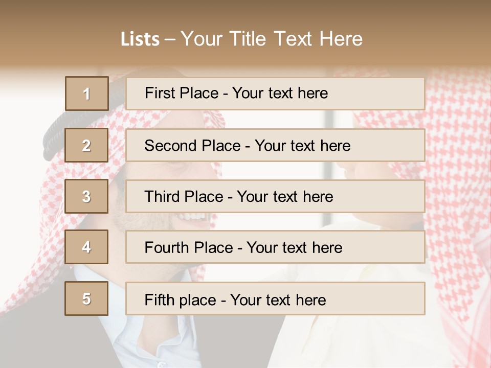 A Man And A Woman Wearing Headscarves Powerpoint Template PowerPoint Template