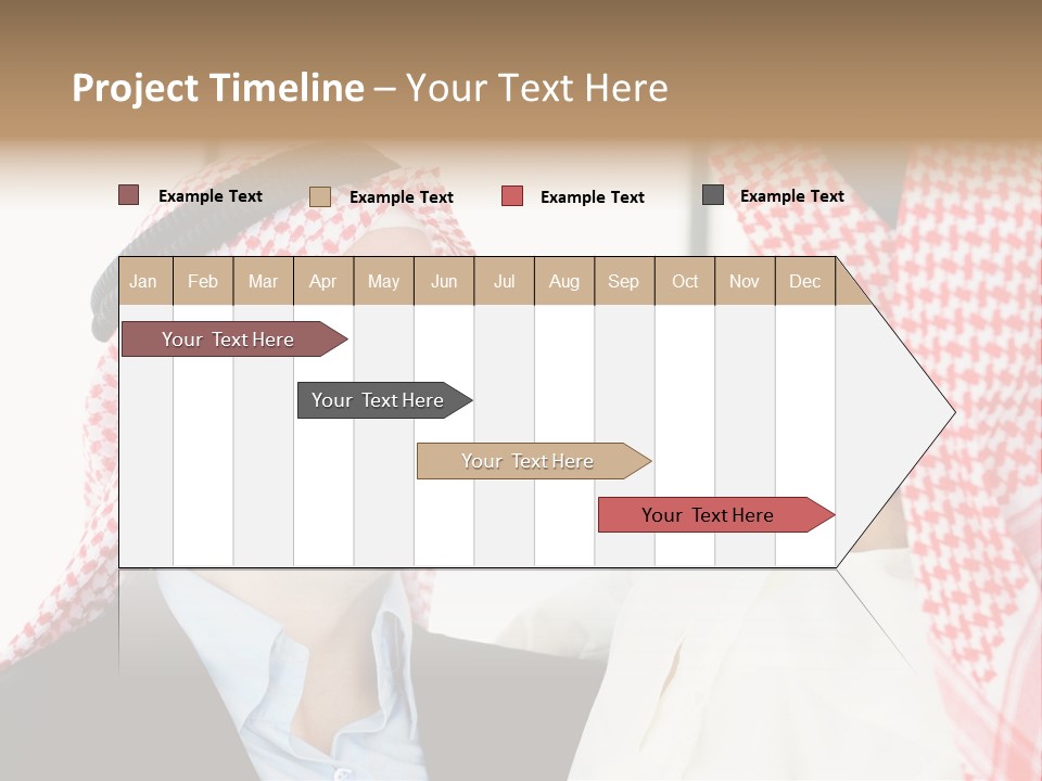 A Man And A Woman Wearing Headscarves Powerpoint Template PowerPoint Template