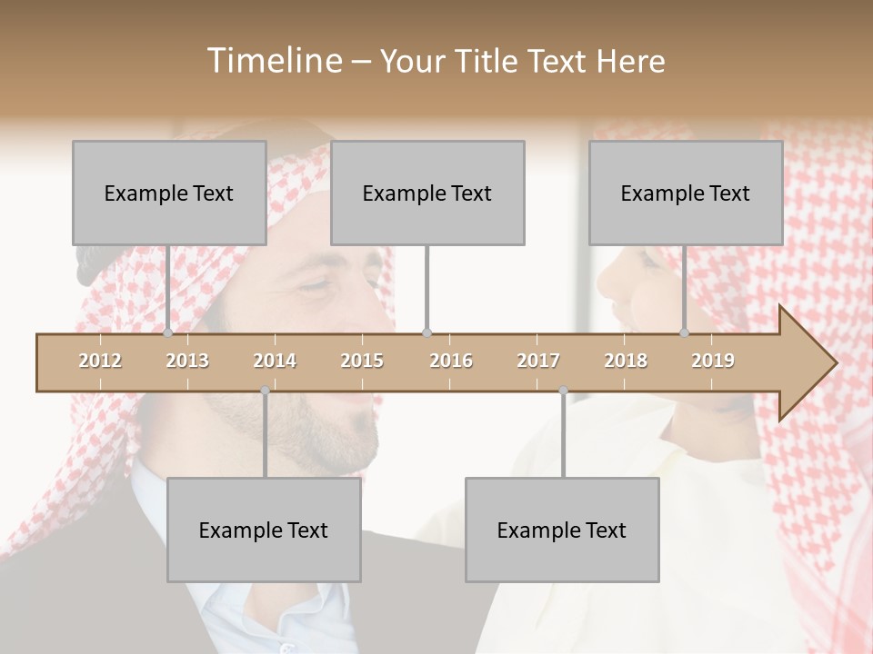 A Man And A Woman Wearing Headscarves Powerpoint Template PowerPoint Template