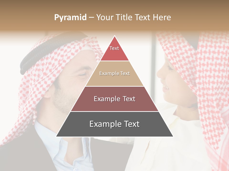 A Man And A Woman Wearing Headscarves Powerpoint Template PowerPoint Template