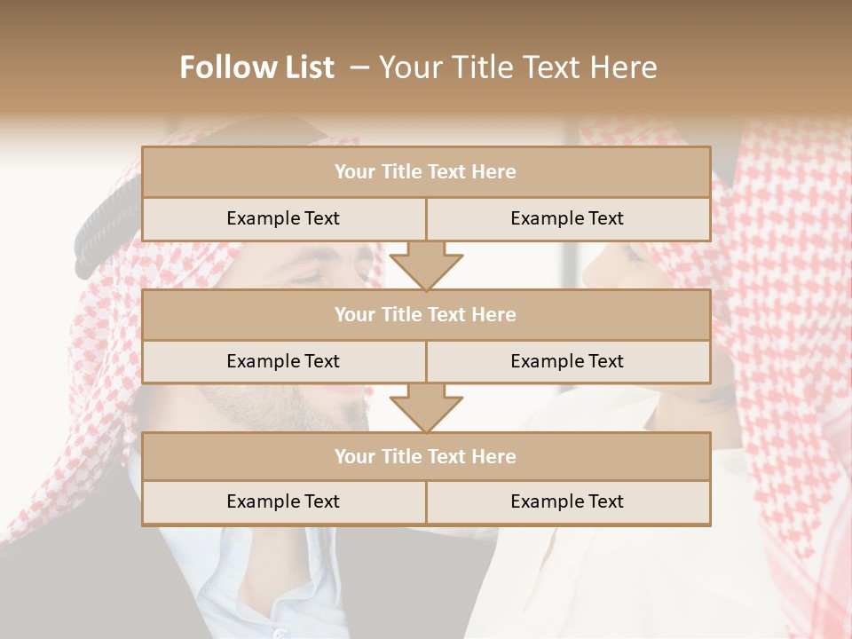 A Man And A Woman Wearing Headscarves Powerpoint Template PowerPoint Template