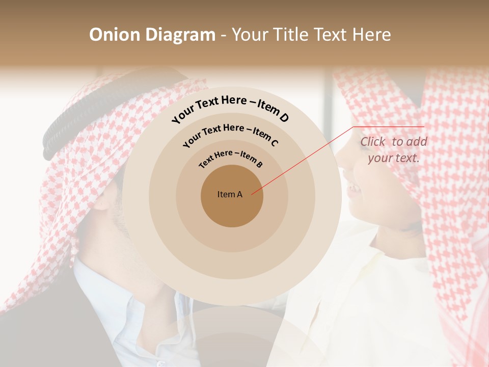 A Man And A Woman Wearing Headscarves Powerpoint Template PowerPoint Template