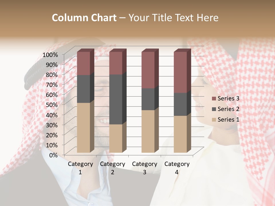 A Man And A Woman Wearing Headscarves Powerpoint Template PowerPoint Template