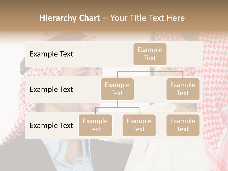 A Man And A Woman Wearing Headscarves Powerpoint Template PowerPoint Template