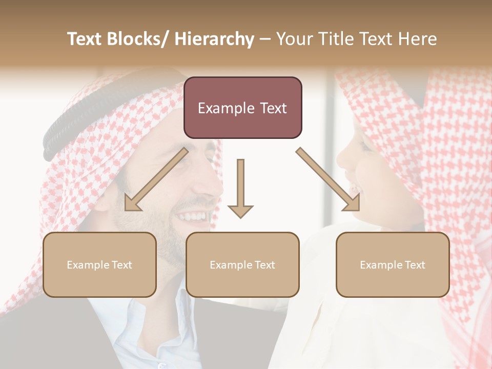 A Man And A Woman Wearing Headscarves Powerpoint Template PowerPoint Template