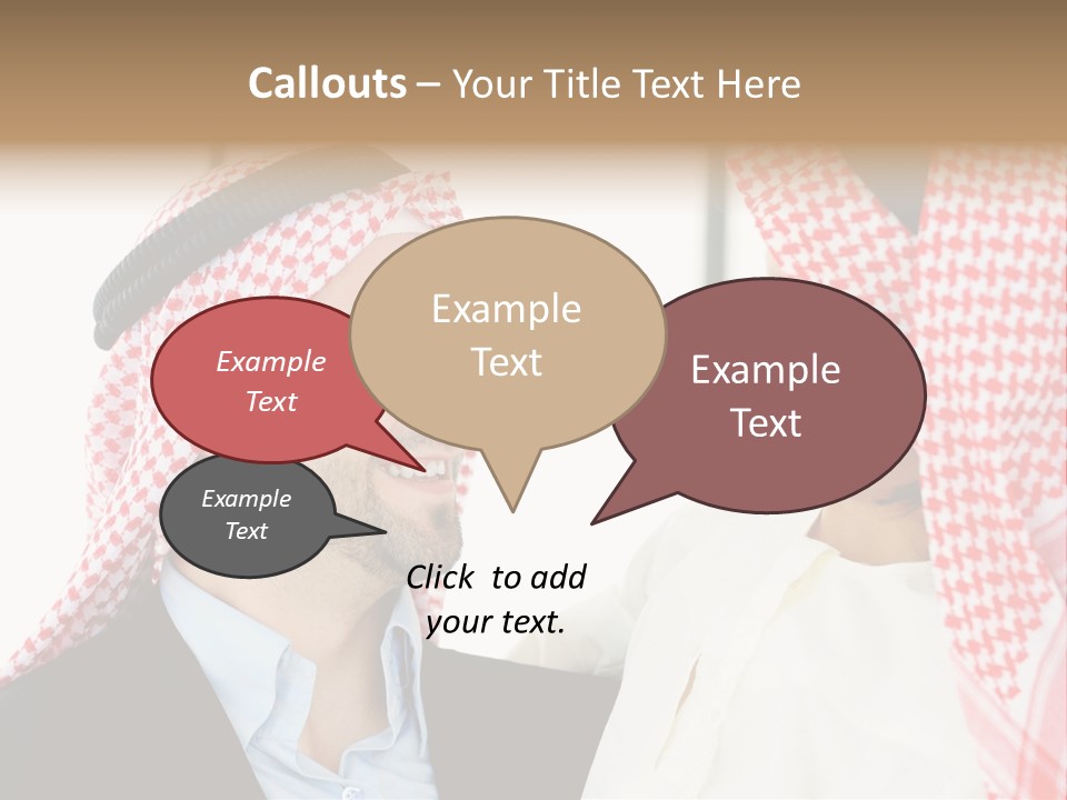 A Man And A Woman Wearing Headscarves Powerpoint Template PowerPoint Template