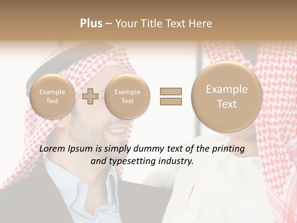 A Man And A Woman Wearing Headscarves Powerpoint Template PowerPoint Template