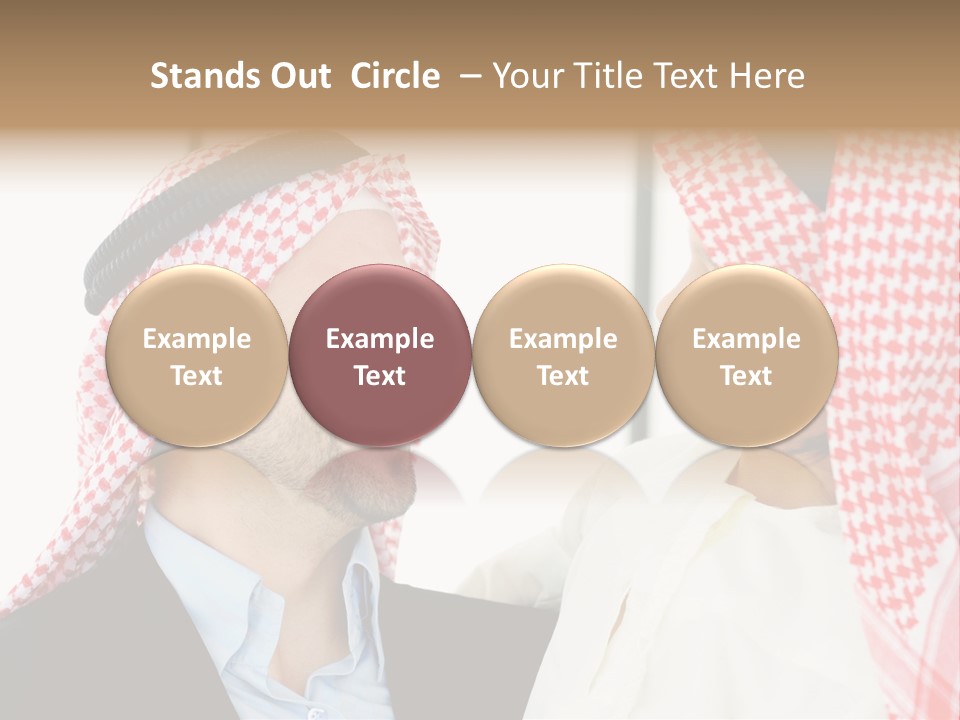 A Man And A Woman Wearing Headscarves Powerpoint Template PowerPoint Template