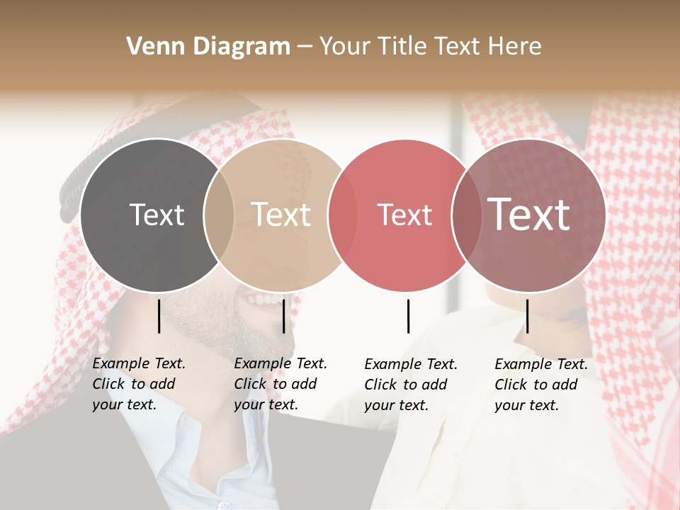 A Man And A Woman Wearing Headscarves Powerpoint Template PowerPoint Template