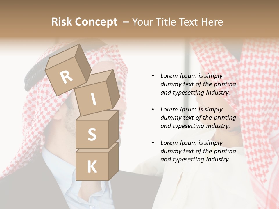 A Man And A Woman Wearing Headscarves Powerpoint Template PowerPoint Template