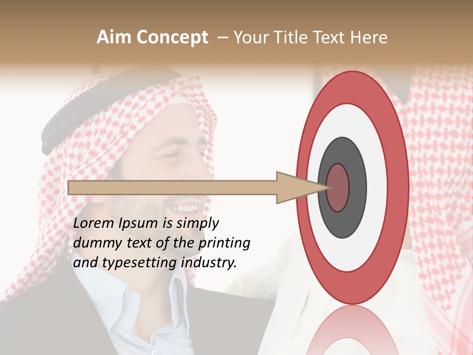 A Man And A Woman Wearing Headscarves Powerpoint Template PowerPoint Template