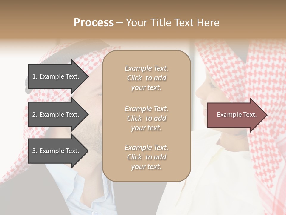 A Man And A Woman Wearing Headscarves Powerpoint Template PowerPoint Template