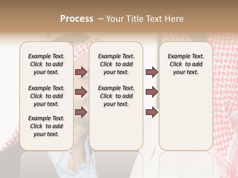 A Man And A Woman Wearing Headscarves Powerpoint Template PowerPoint Template