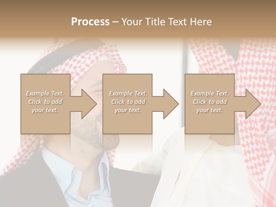 A Man And A Woman Wearing Headscarves Powerpoint Template PowerPoint Template